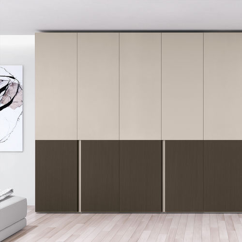 Moderner Kleiderschrank - LEWITT - Febal Casa - melaminbeschichtet / mit Schwingtür / mit Schiebetür