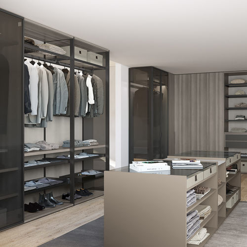 Begehbarer Kleiderschrank / Modul - AURORA-BARRET - Febal Casa - Eck / wandmontiert / modern