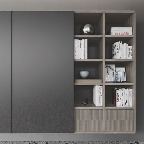Wandmontiertes Bücherregal - TRENTA 05 - Febal Casa - Modul / modern / für Gewerbegebrauch