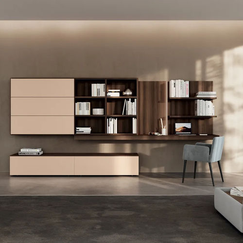 Modul-Bücherregal - TRENTA - Febal Casa - Eck / Decke/Boden / modern