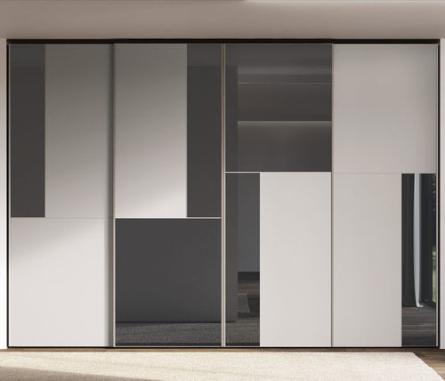 Wandmontierter Kleiderschrank - OTTO - Febal Casa - modern / melaminbeschichtet / mit Schiebetür