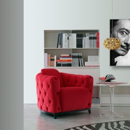 Chesterfield-Sessel - DELIZIOSA - caliaitalia - Stoff / Leder / Kiefer