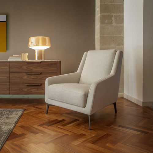 Moderner Sessel - PUELLA - caliaitalia - Leder / Stoff / Kiefer