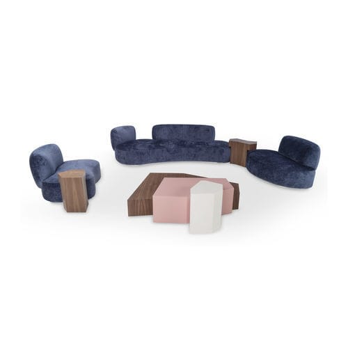 Modulsofa - I SASSI - caliaitalia - halbrund / modern / Stoff
