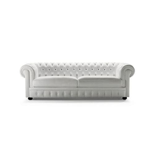 Chesterfield-Sofa - SIR WILLIAM - caliaitalia - Stoff / Leder / mit Armlehnen