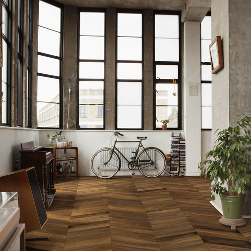 Mehrschichtparkett - LOFT SPINA - UNIKOLEGNO - Eiche / Nussbaum / amerikanischer Nussbaum