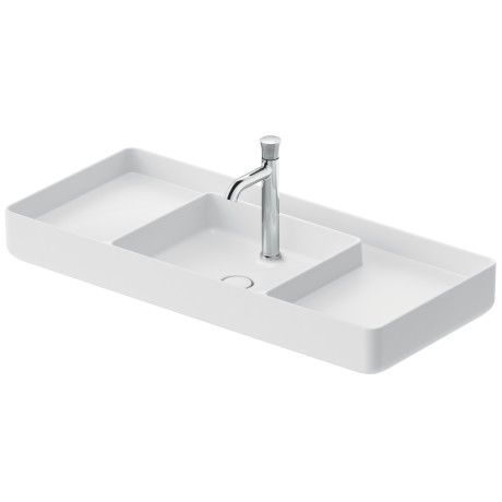 Aufsatzwaschbecken - 238110 - DURAVIT - Keramik / Hochglanz / rechteckig
