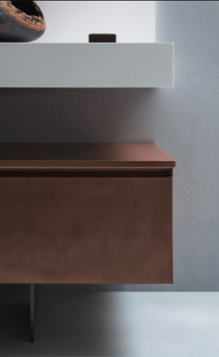 Wandmontierter Waschtisch-Unterschrank - EDEN: 05 - Cerasa - Metall / modern / lackiert