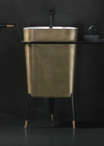 Bodenstehendes Waschbecken - FREE: 02 - Cerasa - Kupfer / modern