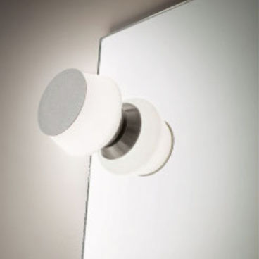 Moderne Wandleuchte - BUTTON - Cerasa - für den Innenraum / Metall / Glas