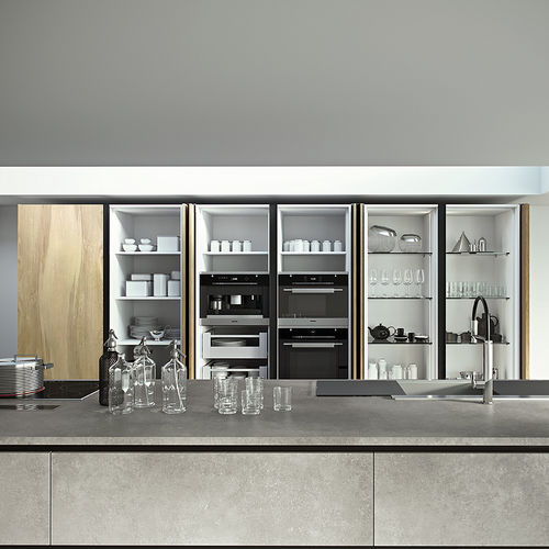 Moderner Lagerschrank für Küchen - LAMINA 5.0 - Record Cucine - Holz