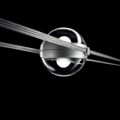 LED-Seilleuchte - MINITENSOSFERICO SERIES - CINI&NILS - rund / Aluminium / Polycarbonat