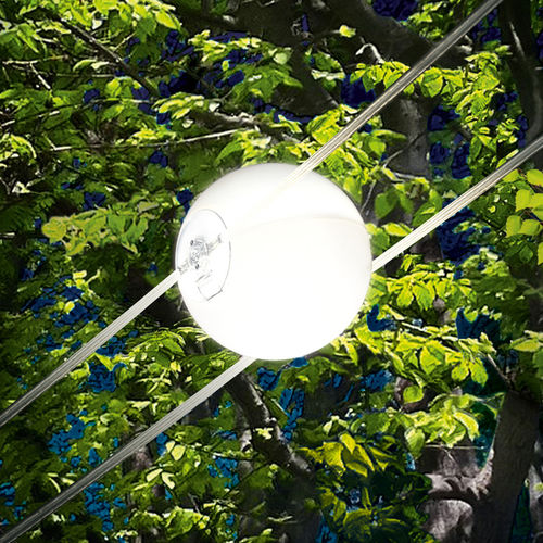 LED-Seilleuchte - TENSESTERNI - CINI&NILS - fluoreszierend / rund / Edelstahl