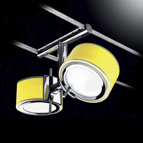 Halogenseilleuchte - MINITENSOCOMPONI75 DUE - CINI&NILS - rund / Aluminium / für den Innenraum