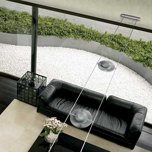 LED-Seilleuchte - TENSOLED - CINI&NILS - rund / Aluminium / für den Innenraum