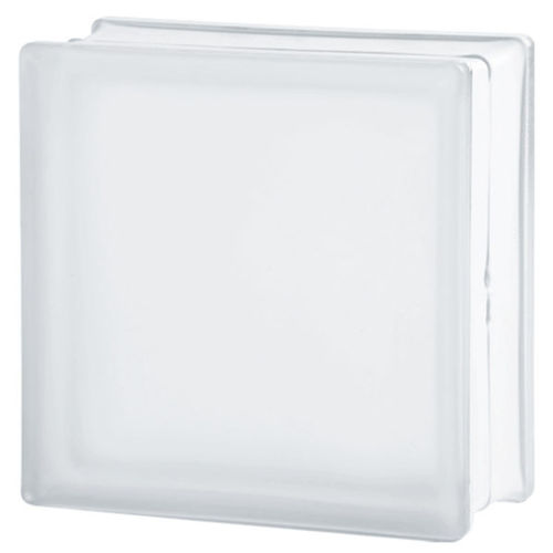 Quadratischer Glasbaustein - CLEAR 1919/8 CLEARVIEW SAHARA 2S - SEVES GLASSBLOCK - glatt / sandgestrahlt / gewellt