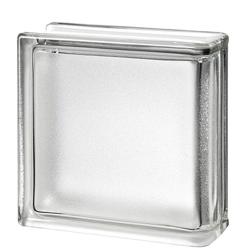 Quadratischer Glasbaustein - CLEAR 1909/8  - SEVES GLASSBLOCK - für Eckeinbau / gebogen / für Fassaden