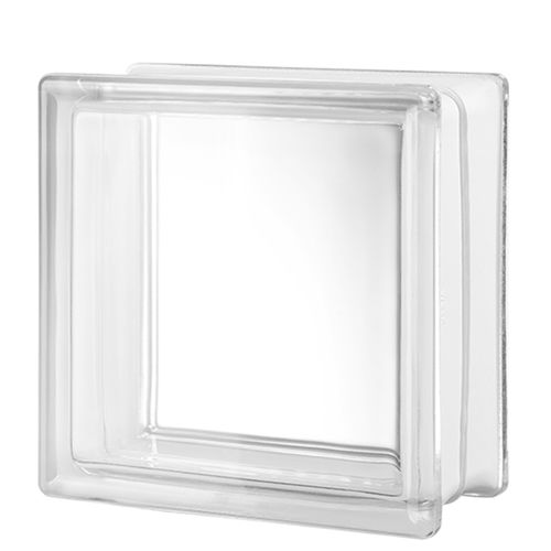 Rechteckiger Glasbaustein - 684 CLARITY - SEVES GLASSBLOCK - glatt / texturiert / wandmontiert