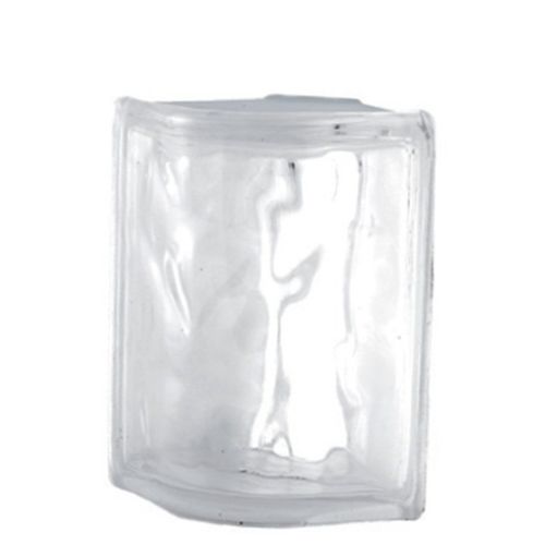 Rechteckiger Glasbaustein - 484 NUBIO 90° CORNER - SEVES GLASSBLOCK - gebogen / glatt / wandmontiert