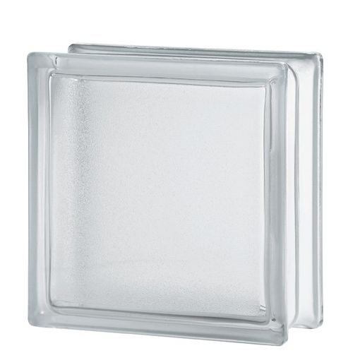 Quadratischer Glasbaustein - CLEAR 19/8 ALLBEND  - SEVES GLASSBLOCK - rechteckig / gebogen / glatt