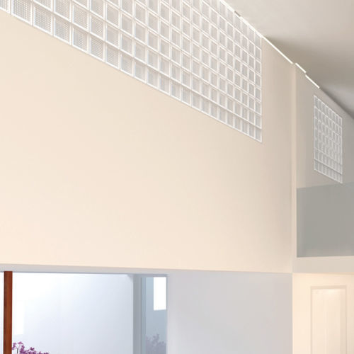 Quadratischer Glasbaustein - 883 NUBIO - SEVES GLASSBLOCK - glatt / für Innenwand
