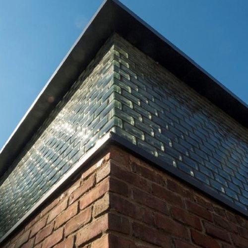 Rechteckiger Glasbaustein - CLEAR 881.5 - SEVES GLASSBLOCK - quadratisch / glatt / für Fassaden