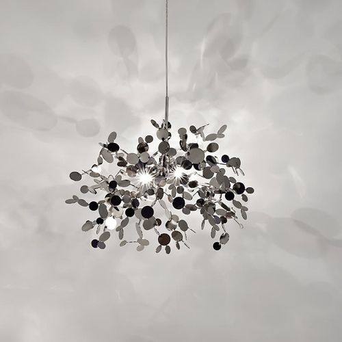 Hängelampe - ARGENT - TERZANI - Edelstahl / originelles Design / mit Kabel