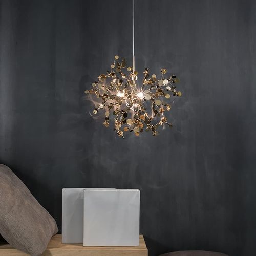 Hängelampe - ARGENT - TERZANI - Edelstahl / originelles Design / mit Kabel