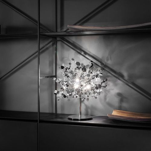Tischlampe - ARGENT - TERZANI - Edelstahl / originelles Design / mit Kabel