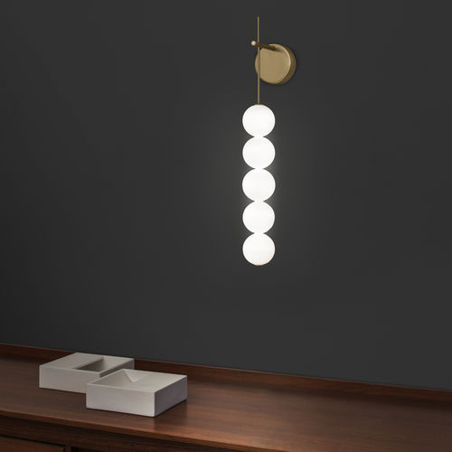 Moderne Wandleuchte - ABACUS - TERZANI - für den Innenraum / Opal / geblasenes Glas