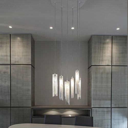 Hängelampe - FRAME - TERZANI - Metall / Borosilikatglas / modern