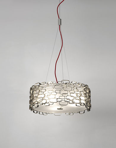 Hängelampe - GLAMOUR - TERZANI - Nickel / originelles Design / mit Kabel