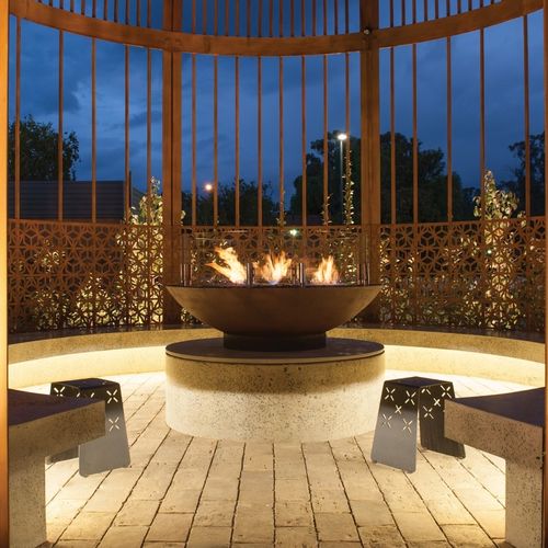 Rechteckige Bioethanol-Brennkammer - XL500 - EcoSmart Fire - modern