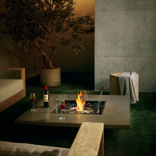 Garten-Feuerstelle / Gas - Vertigo 50 - EcoSmart Fire - Bioethanol / Beton / Edelstahl