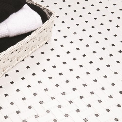 Porzellanfliesen - BASKETWEAVE - ORIGINAL STYLE - poliert / für den Innenraum / bodenstehend