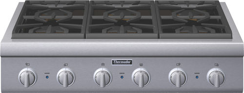 Gaskochfeld - PCG366G  - Thermador - Profi / mit 6 Kochfeldern / Aufsatz