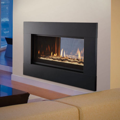 Gaskamin - MEZZANINE - heatilator - Einbau / geschlossene Feuerstelle / Glas