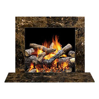 Moderne Kaminverkleidung - MARRON BROWN - heatilator - Marmor