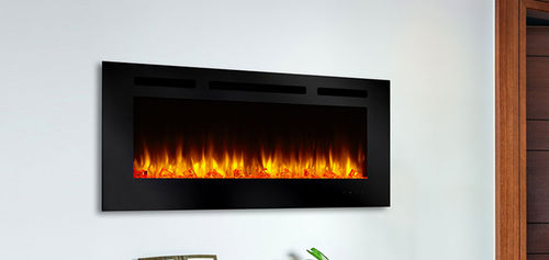 Elektrokamin - SIMPLIFIRE ALLUSION - QUADRA-FIRE - Einbau / Einseitig / geschlossene Feuerstelle