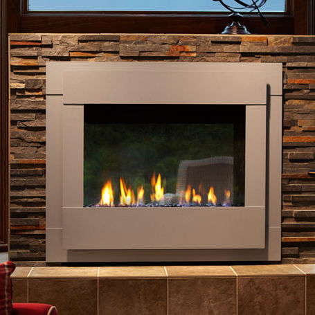 Gaskamin - TWILIGHT MODERN - QUADRA-FIRE - Einbau / Einseitig / für Außenbereich