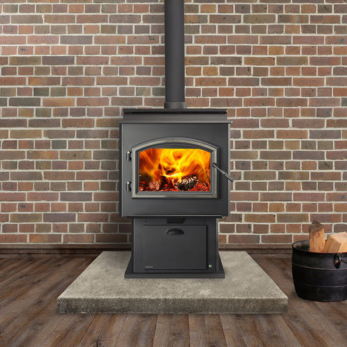 Holz-Kaminofen - ADVENTURE III - QUADRA-FIRE - 20 kW...50 kW / modern / Stahl