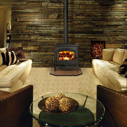 Holz-Kaminofen - EXPLORER III - QUADRA-FIRE - 20 kW...50 kW / traditionell / Metall