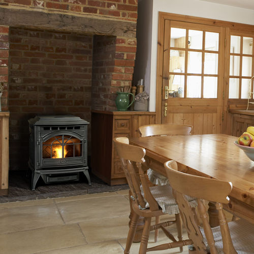 Pelletkaminofen - CASTILE - QUADRA-FIRE - 0 - 5 kW / 10 kW...20 kW / traditionell