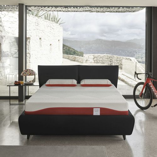 Doppelbett-Matratze - REACTIVE  - DORELAN - Polyesterfaser / Memory / Taschenfederkern