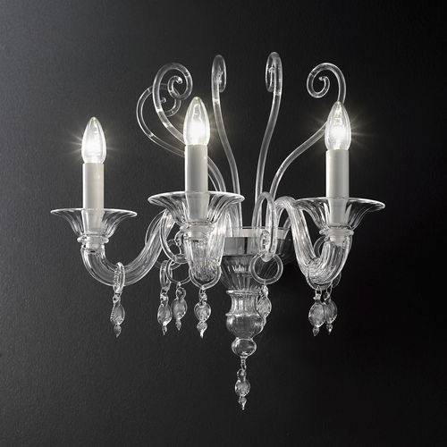 Moderne Wandleuchte - SARA - de Majo Light - für den Innenraum / Glas / stationär