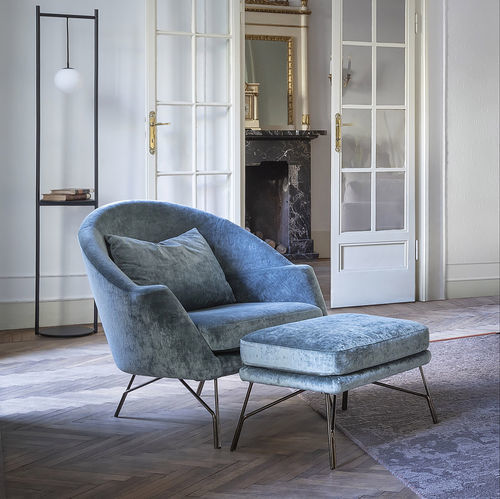 Moderner Sessel - CHILLOUT  - saba - Stoff / Sperrholz / Metall