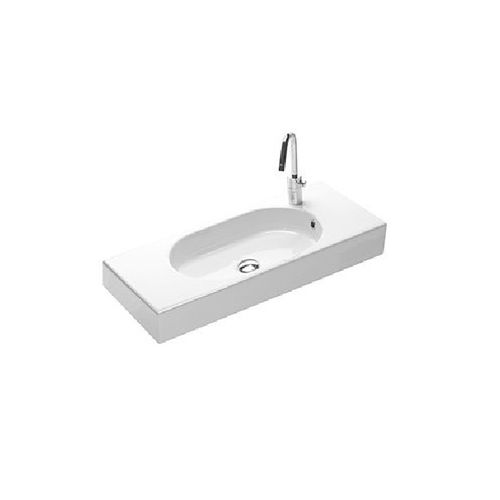Wand-Waschbecken - Y0Q901 - HATRIA srl - Keramik / mit integrierter Waschtischplatte / nach Maß