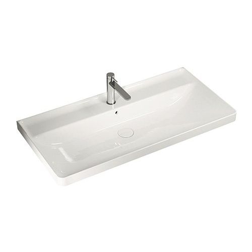 Wand-Waschbecken - Y1EL25 - HATRIA srl - Keramik / rechteckig / 1-Loch