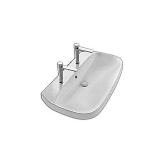 Wand-Waschbecken - YXXJ01 - HATRIA srl - Keramik / 2-Loch / mit Notüberlauf