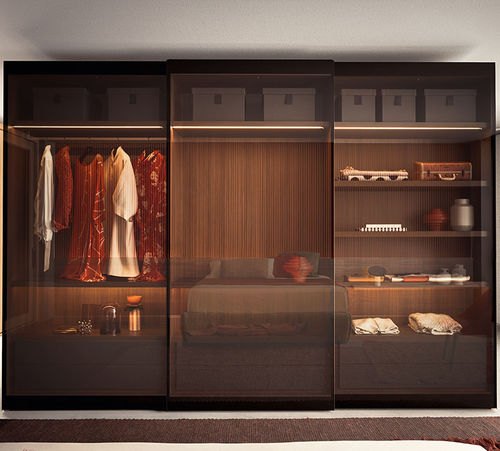 Modul-Kleiderschrank - VITRUM  - PIANCA - modern / Glas / Metall
